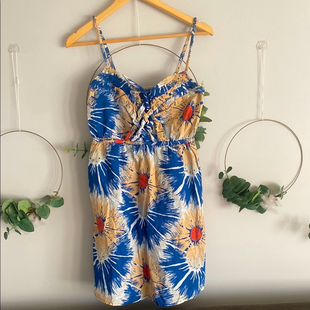 Anthropologie Porridge ladies size small Floral dress adjustable straps summer
